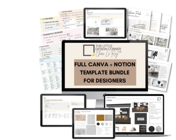 Notion and Creators Canva Template Bundle